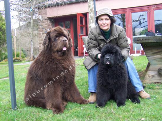 Velvet, sa maitresse Kristel et un petit fils de Velvet qui a 19 semaines